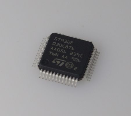 STM32F030C8T6 48MHz Cortex-M0 MCU 64KB Flash 8KB RAM 12-битный ADC низкозатратный 5V Tolerant 37 GPIOs and Wide Temp Range для надежных встроенных конструкций