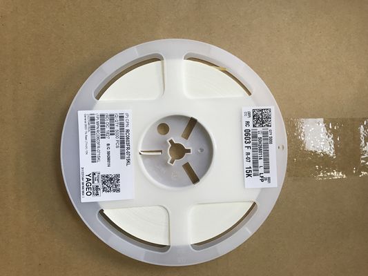 RC0603FR-0715KL 15kΩ Резистор тонкой пленки 0603 Пакет ±1% Толерантность ±100ppm/°C TCR 0.1W Мощность Без галогена Соответствует требованиям RoHS Идеально подходит для точных приборостроений и контур управления