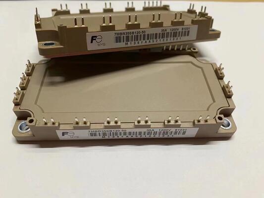 7MBR35SB120-50 1200В/35А Семикомпонентный IGBT-модуль со встроенной тормозной схемой, встроенным NTC, низким VCE(sat), высокоскоростным переключением, компактной структурой, промышленного класса для приводов переменного тока и систем ИБП