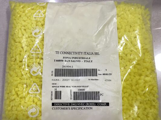 281934-2 2-позиционный разъем 2,5 мм с прямым углом, штыревой, с фиксацией трением, поляризованный, луженый для промышленного и автомобильного применения