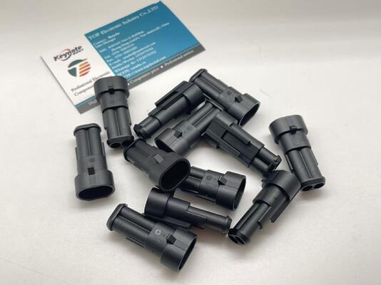 282104-1 2 Позиции 5.0мм Шаг Разъем Провод-к-Плата Вертикальный Сквозное Отверстие С Корпусом Фрикционный Замок Поляризованный UL 94V-0 для Блоков Питания и Промышленной Автоматики