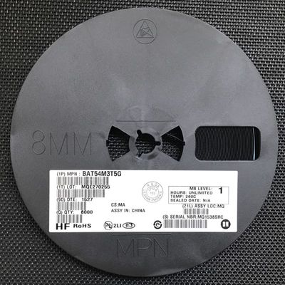 Двухсерийный диод Шоттки BAT54M3T5G, обратное напряжение 30 В, прямой ток 200 мА, низкое прямое напряжение 0,32 В, корпус SOT-723, ультра-миниатюрный, высокоскоростное переключение, идеально подходит для портативной и автомобильной электроники