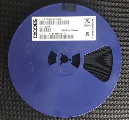 BZT52C3V0-7-F 3.0V Зенер-диод 500 мВт Мощность ± 5% Толерантность SOD-123 Миниатюрный пакет Низкий утечный ток Идеальный для регулирования напряжения и защиты в компактной электронике