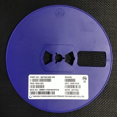 BZT52C36S 36В стабилитрон 500 мВт, допуск ±5%, миниатюрный корпус SOD-323, низкие ZZT и ZZK, идеально подходит для регулирования напряжения и защиты от перенапряжений