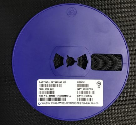 BZT52C36S 36В стабилитрон 500 мВт, допуск ±5%, миниатюрный корпус SOD-323, низкие ZZT и ZZK, идеально подходит для регулирования напряжения и защиты от перенапряжений