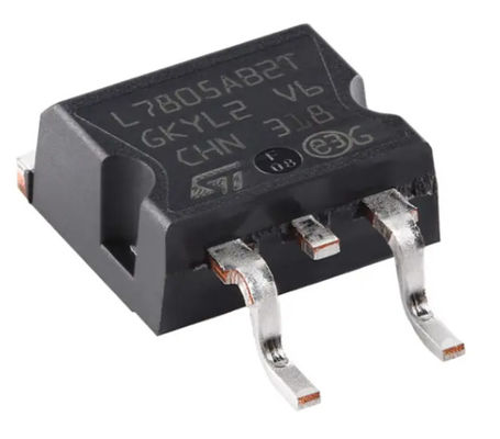 L7805ABD2T-TR 5V 1.5A Регулятор фиксированного напряжения TO-263-3 D2PAK (2 лиды + вкладка) TO-263AB Пакет Тепловая защита и защита от короткого замыкания ±2% Толерантность выхода от -40°C до +125°C Диапазон Автомобильный класс
