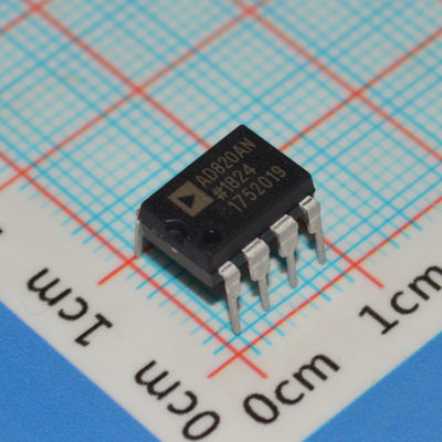 AD820AN 5MHz Precision Op Amp, ±18V питание, 3mV офсет, 1μA Bias Current, DIP-8, от -40°C до +85°C