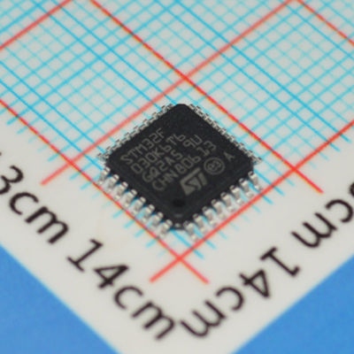 STM32F030K6T6 48MHz Cortex-M0 MCU 32KB Flash 4KB RAM 12-битный ADC 16 GPIOs LQFP-32 2.4-3.6V -40°C до +85°C Экономичный