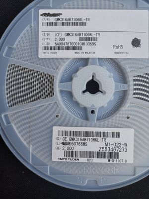 GMK316AB7106KL-TR 10μF 16В MLCC X5R 1206 ±10% Допуск Низкий ESR -55°C до +85°C AEC-Q200