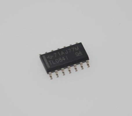 TL084IDR Четырехканальный операционный усилитель JFET 4 МГц полоса пропускания 13 В/мкс скорость нарастания ±18 В питание 3 пА входной ток смещения SOIC-14 -40°C до +125°C