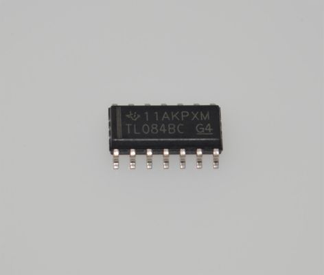 TL084BCDR Четырехканальный операционный усилитель с JFET-входом, полоса пропускания 4 МГц, скорость нарастания 13 В/мкс, питание ±18 В, входной ток смещения 3 пА, корпус SOIC-14, температурный диапазон -40°C to +125°C