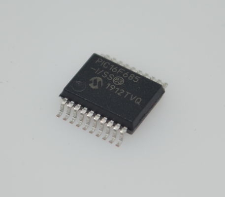 PIC16F685-I/SS 8-битный Флэш MCU 20MHz Скорость 3.5KB Память 256B EEPROM 12x10-битный ADC 25 I/O Pins Широкий диапазон 2,0-5,5V Промышленный -40°C до +85°C SSOP-20 Пакет для встроенного управления
