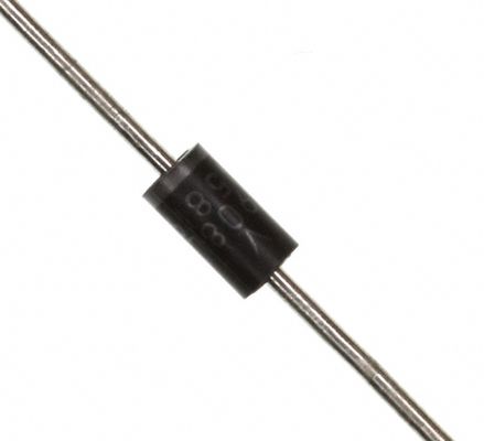 1N5819 Диод Шоттки 1A/40V, низкое прямое напряжение (0.6V), быстрое переключение, высокая эффективность, низкие потери мощности, корпус DO-41, диапазон температур -65°C до +125°C. Идеально подходит для защиты от полярности и DC-DC преобразователей.