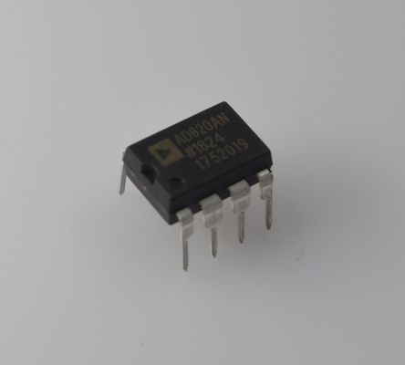 AD820ANZ Точность 5MHz Op Amp Одно/двойное питание (± 18V) Низкая мощность 1,3mA Выход железнодорожный на железнодорожный Широкий диапазон температур -40°C ~ +125°C для промышленности и автомобилестроения