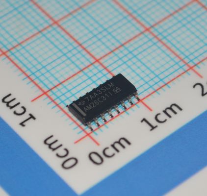 AM26C31IDR Высокоскоростной дифференциальный драйвер 32 Мбит/с RS-422/RS-485, 4 канала, защита от электростатического разряда ±15 кВ, широкий диапазон питания от 3 В до 5,5 В, от -40°C до +125°C, низкое энергопотребление и промышленный класс