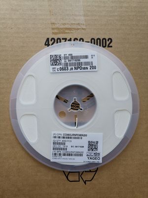 CC0603JRNPO0BN200 Идеальный конденсатор NPO 200 пФ для высокочастотных цепей, размер 0603, ультрастабильный, низкий ESR, высокий Q-фактор, прецизионное значение, превосходные характеристики, соответствие RoHS