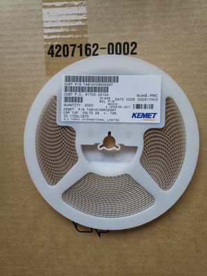 T491A105K025AT 1μF 25V Тантальный конденсатор 10% Tol A-Case 125°C Низкий ESR Высокая надежность Стабильная производительность для автомобильных промышленных и медицинских приложений