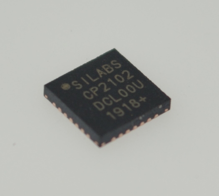 CP2102-GMR USB-UART мост на одном чипе, интегрированный USB и кварцевый резонатор, скорость передачи данных от 9600 бит/с до 2 Мбит/с, буфер 512 байт, полный GPIO, компактный QFN, драйверы без лицензионных отчислений
