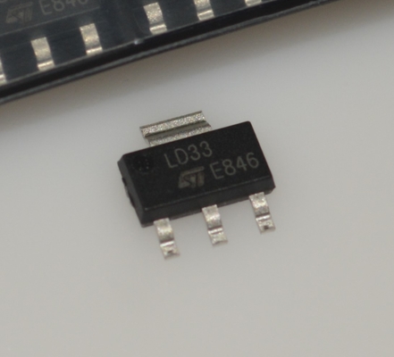 LD1117S33CTR 3,3 В LDO регулятор напряжения с выходным током 1 А, низким падением напряжения, высокой точностью, защитой от перегрузки по току и перегрева, стабильный с керамическими конденсаторами, корпус SOT-223