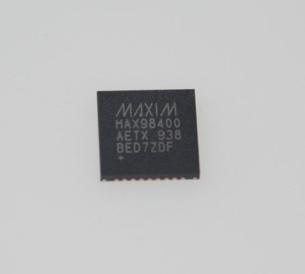 MAX98400A Усилитель класса D с выходной мощностью 20 Вт, КПД 92%, управлением I2C, встроенным повышающим преобразователем, запуском за 8 мс, полной защитой и шумом 6,5 мкВ для портативного аудио премиум-класса
