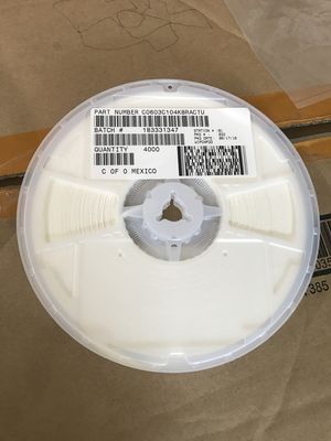 C0603C104K8RACTU 100nF 10V X7R 0603 MLCC С 10%-ной терпимостью высокая емкость стабильная производительность от -55°C до +125°C и соответствие RoHS