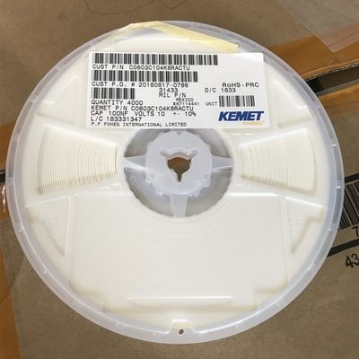 C0603C104K8RACTU 100nF 10V X7R 0603 MLCC С 10%-ной терпимостью высокая емкость стабильная производительность от -55°C до +125°C и соответствие RoHS