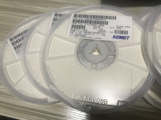 C0603C475K8PACTU MLCC 4.7µФ 10В X7R 0603 Керамический конденсатор, высокая емкость, стабильная производительность, соответствие RoHS и автомобильный класс AEC-Q200