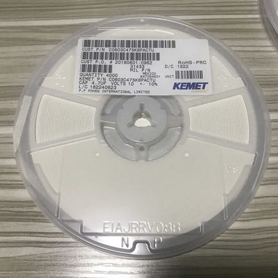 C0603C475K8PACTU MLCC 4.7µФ 10В X7R 0603 Керамический конденсатор, высокая емкость, стабильная производительность, соответствие RoHS и автомобильный класс AEC-Q200