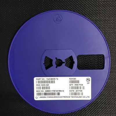 1N4148WS Высокоскоростной переключающий диод с рейтингом 100 В, током 150 мА, ультранизкой емкостью 2 пФ, временем восстановления 4 нс, миниатюрный корпус SOD-323, квалифицирован по AEC-Q101 для автомобильных и общих применений