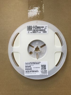 RC0603FR-07100RL 100Ω Прецизионный резистор 0603 Случай 1% Толерантность 100ppm/°C TCR 0.1W Рейтинг Технология тонкой пленки Безгалогены Соответствует требованиям RoHS для сенсации тока и сопоставления импеданс