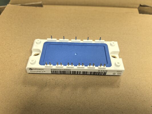 BSM50GX120DN2 1200В/50А IGBT-модуль, двойная конфигурация, низкое VCE(sat), высокоскоростное переключение, низкие потери, встроенный NTC, изолированная базовая пластина, промышленный класс для приводов двигателей и солнечных инверторов