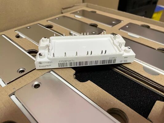 FP50R12KT4 1200V 50A PIM IGBT Модуль TRENCHSTOP™ IGBT4 Низкие потери при переключении Интегрированный выпрямитель и тормоз Медная подложка NTC Высокая частота переключения для приводов двигателей и ОВК