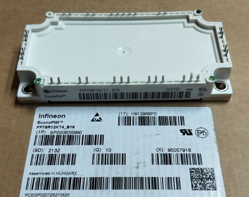 FP75R12KT4 B16 1200V 150A PIM IGBT Модуль Тренч Поле Стоп Низкий VCE ((sat) 2,25V Интегрированный выпрямитель и NTC Медная основополагающая плита 150 °C Работа для моторных приводов и UPS