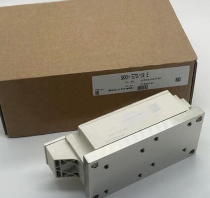 SKKH570/18E 1800V 570A Тиристор-диодный модуль двойной серии Усиливающие ворота Низкий VF 1.44V, 19kA Приток AlN Керамические контактные устройства для базового давления UL Сертифицирован для мягких стартеров