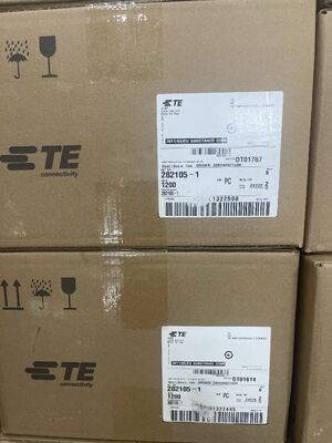 282105-1 3 Положение 5,0 мм проходная прямая к панели заголовка вертикальная через отверстие обтянутое фрикционное блокировка поляризованный 9A рейтинг для источников питания и промышленного управления