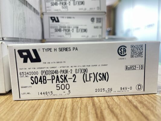 S04B-PASK-2 4-прицепный 2,0 мм пич верхний вход замок заголовка трения UL94V-0 нейлон 3A 250V -25 °C до +85 °C THT монтаж JST PA серии для приборов