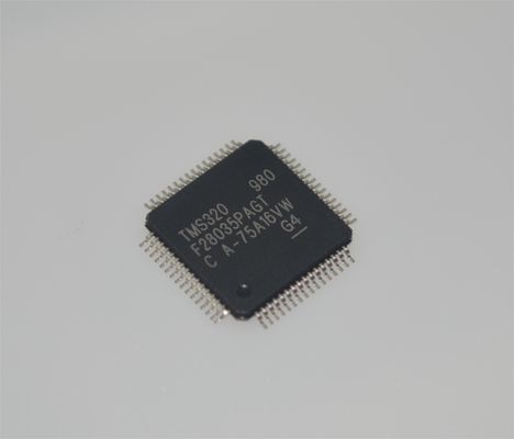 TMS320F28035PAGT 60 МГц MCU C2000 128 КБ Flash 12-битный АЦП 16 ШИМ TQFP-64 -40°C до +105°C