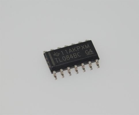 TL084BCDR Четырехканальный операционный усилитель с JFET-входом, полоса пропускания 4 МГц, скорость нарастания 13 В/мкс, питание ±18 В, входной ток смещения 3 пА, корпус SOIC-14, температурный диапазон -40°C to +125°C