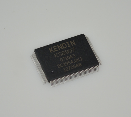 KSZ8997 9-порт 10/100 Управляемый коммутатор с QoS VLAN Energy Detection Авто-MDI/MDIX 3.3V Операция Промышленная температура (-40°C до +85°C) 128-контактный пакет PQFP и расширенное управление трафиком