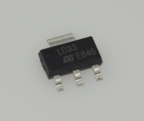 LD1117S33CTR 3,3 В LDO регулятор напряжения с выходным током 1 А, низким падением напряжения, высокой точностью, защитой от перегрузки по току и перегрева, стабильный с керамическими конденсаторами, корпус SOT-223
